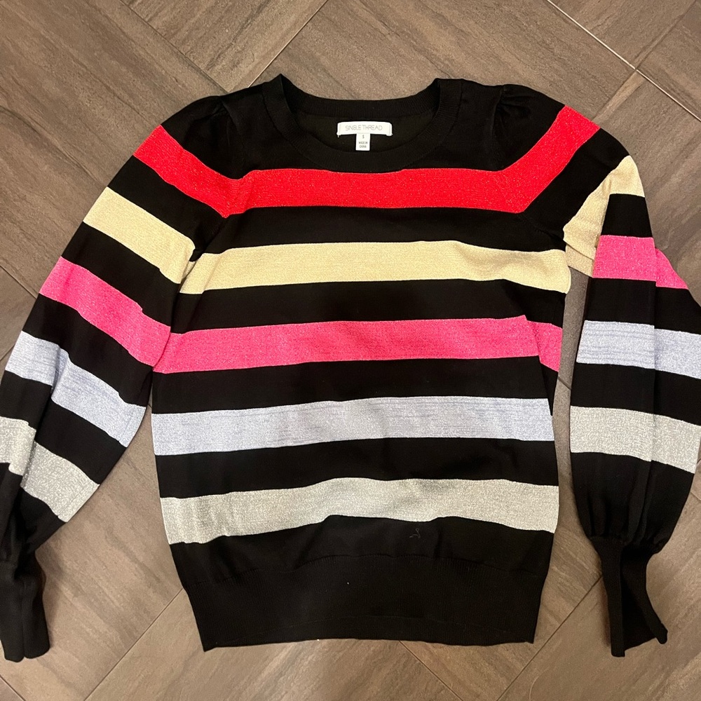 Women’s multi color shiny  sweater